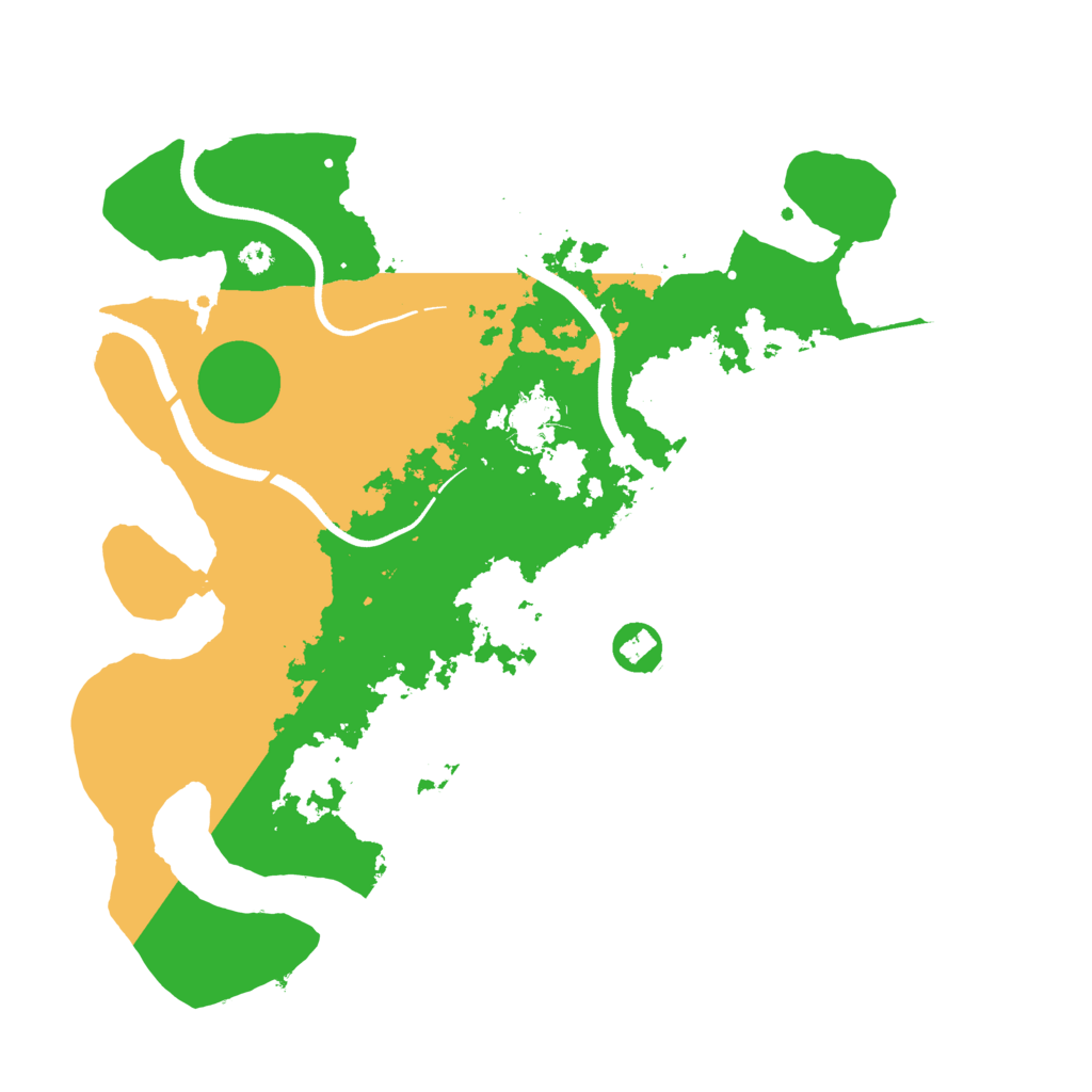 Biome Rust Map: Procedural Map, Size: 3500, Seed: 569829532