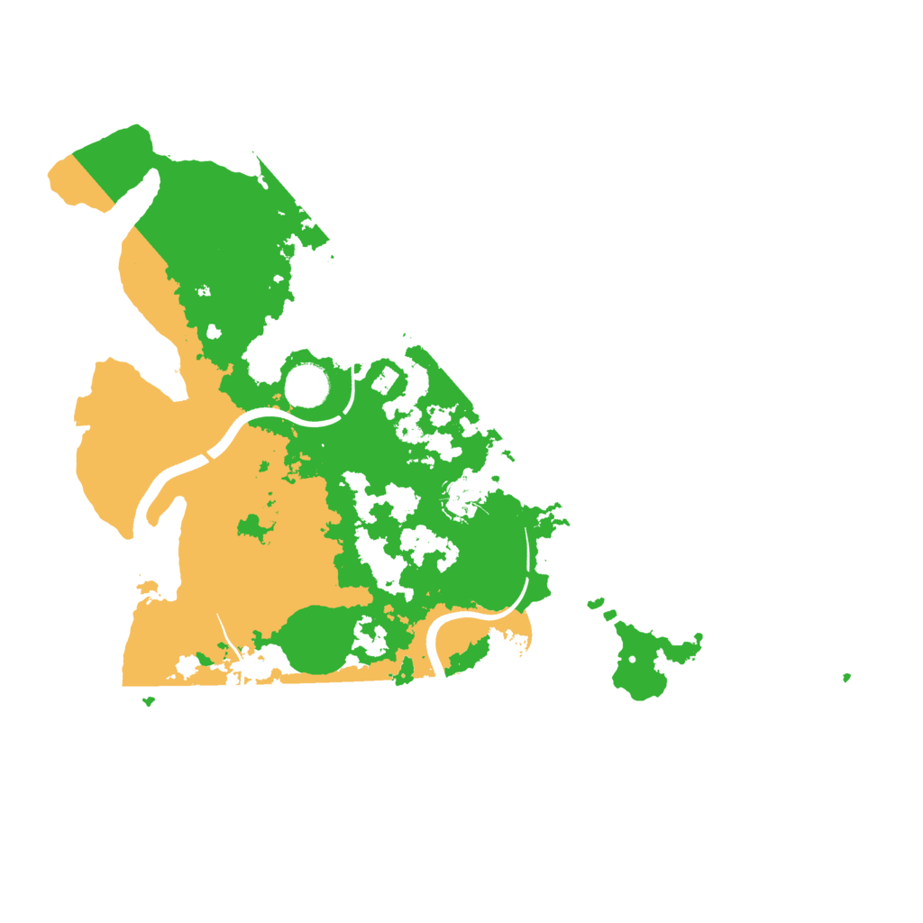 Biome Rust Map: Procedural Map, Size: 3700, Seed: 288358839