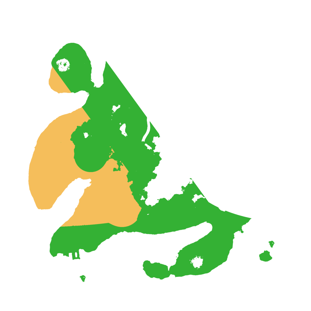 Biome Rust Map: Procedural Map, Size: 2500, Seed: 18171