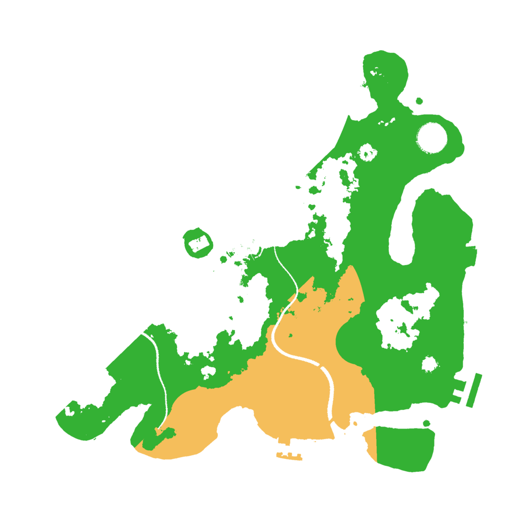 Biome Rust Map: Procedural Map, Size: 3000, Seed: 28177123