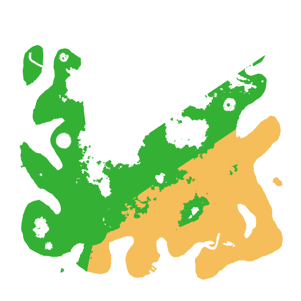 Biome Rust Map: Procedural Map, Size: 3500, Seed: 121296