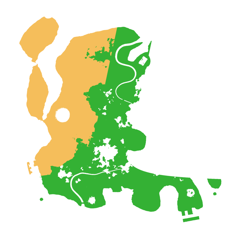 Biome Rust Map: Procedural Map, Size: 3000, Seed: 63452334