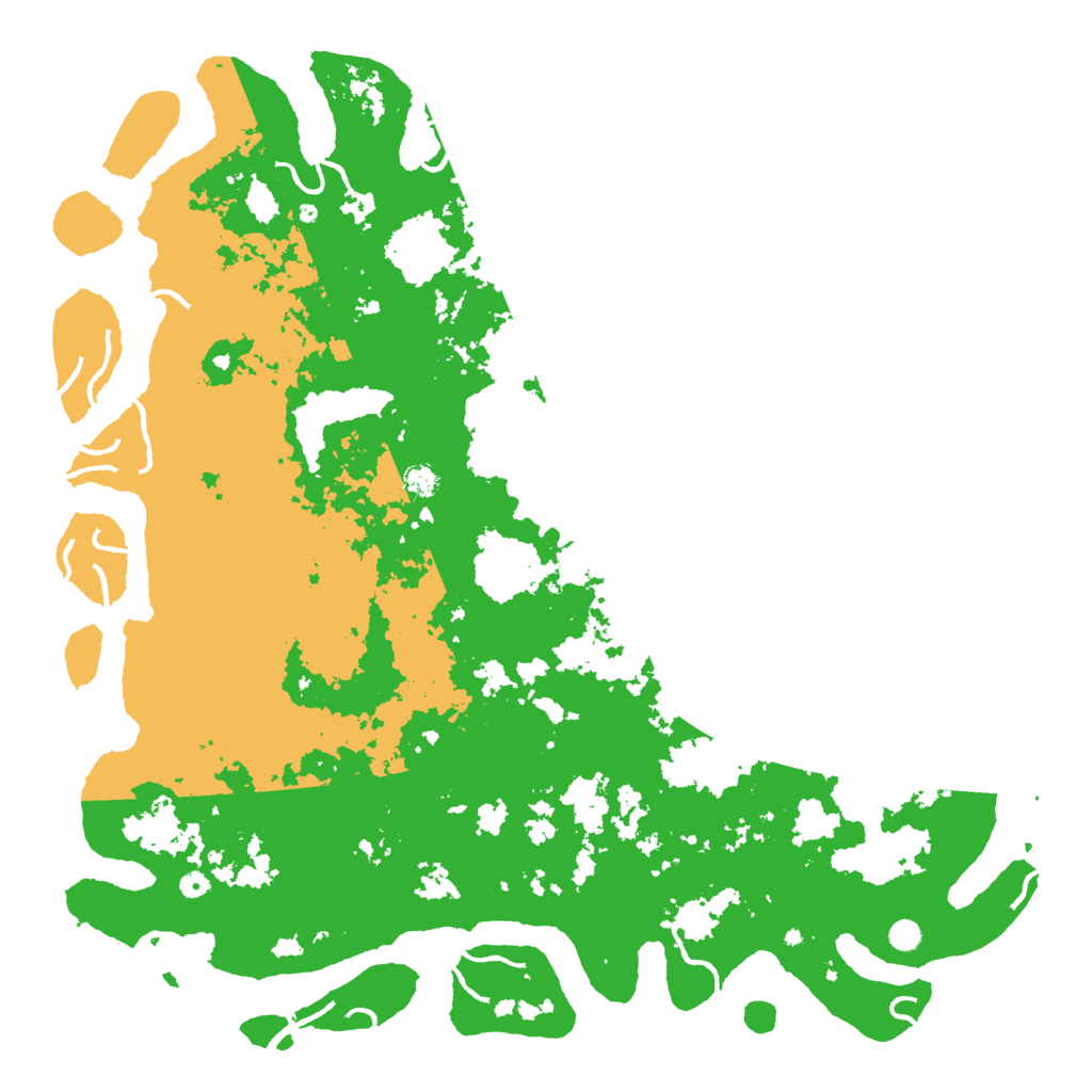 Biome Rust Map: Procedural Map, Size: 6000, Seed: 9888745