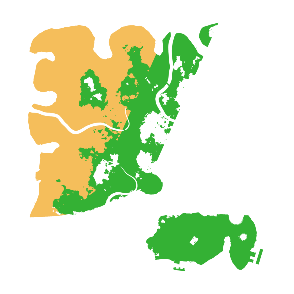 Biome Rust Map: Procedural Map, Size: 3800, Seed: 491428594