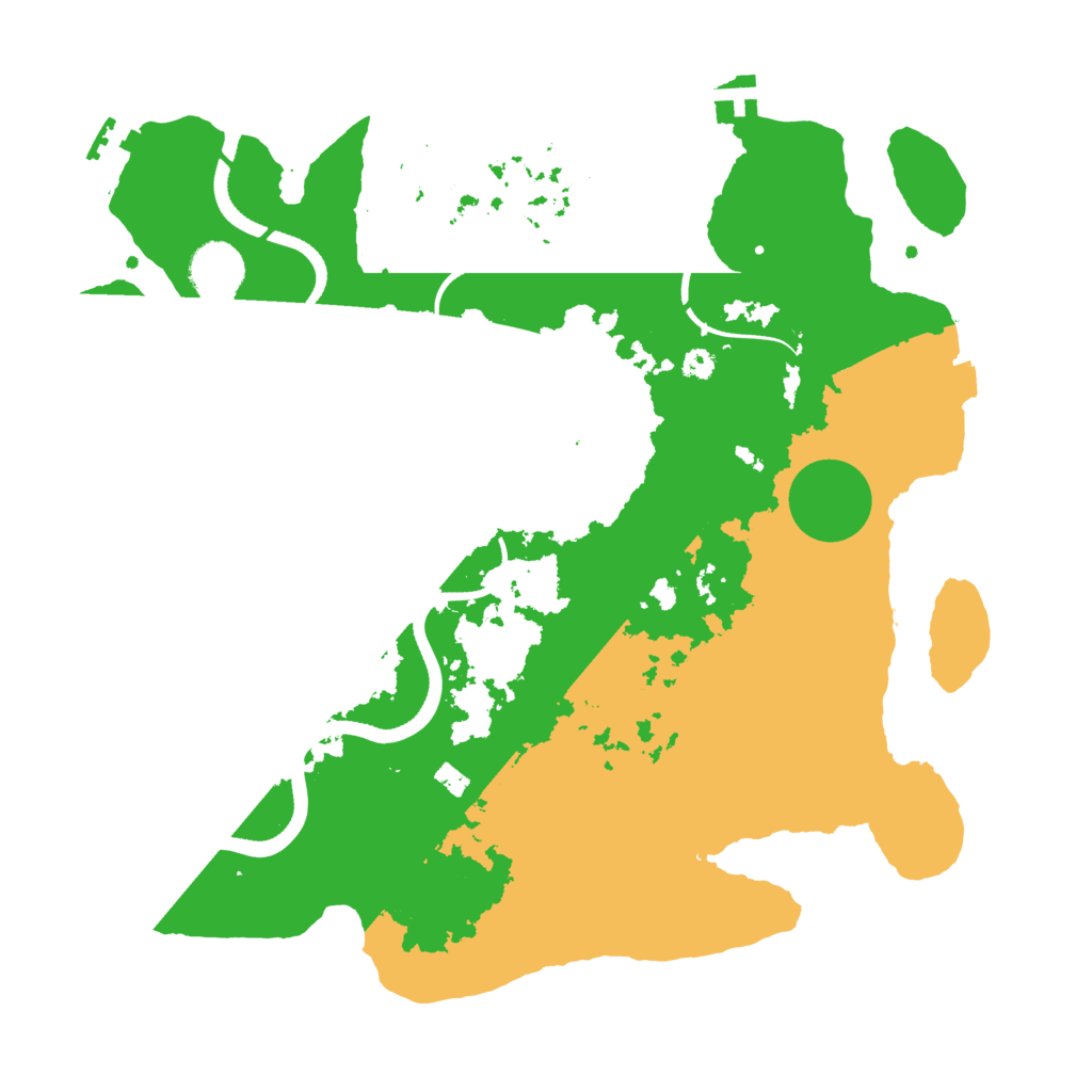 Biome Rust Map: Procedural Map, Size: 3500, Seed: 3512874