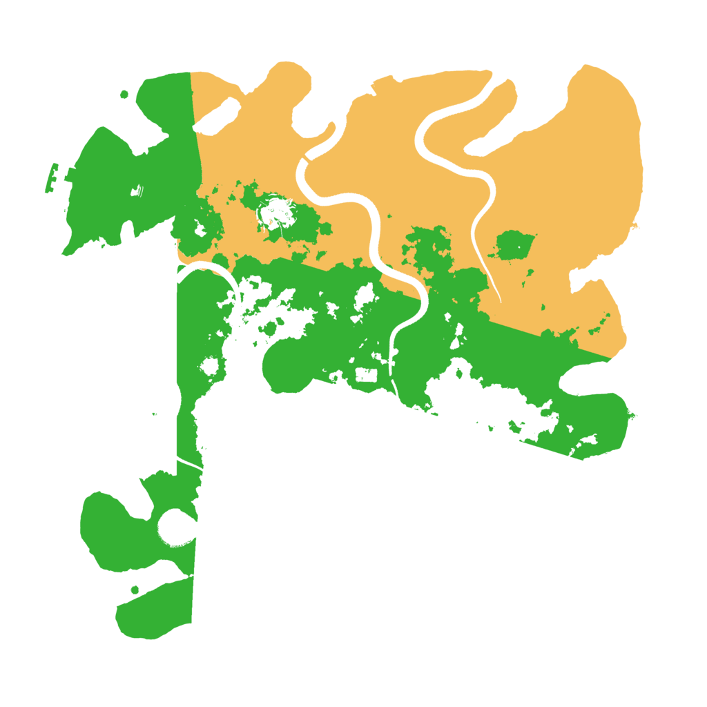 Biome Rust Map: Procedural Map, Size: 3500, Seed: 809578957