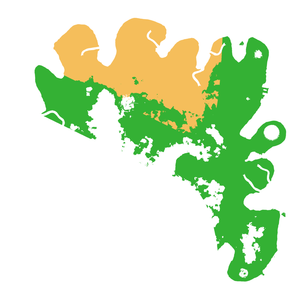 Biome Rust Map: Procedural Map, Size: 3500, Seed: 496928797