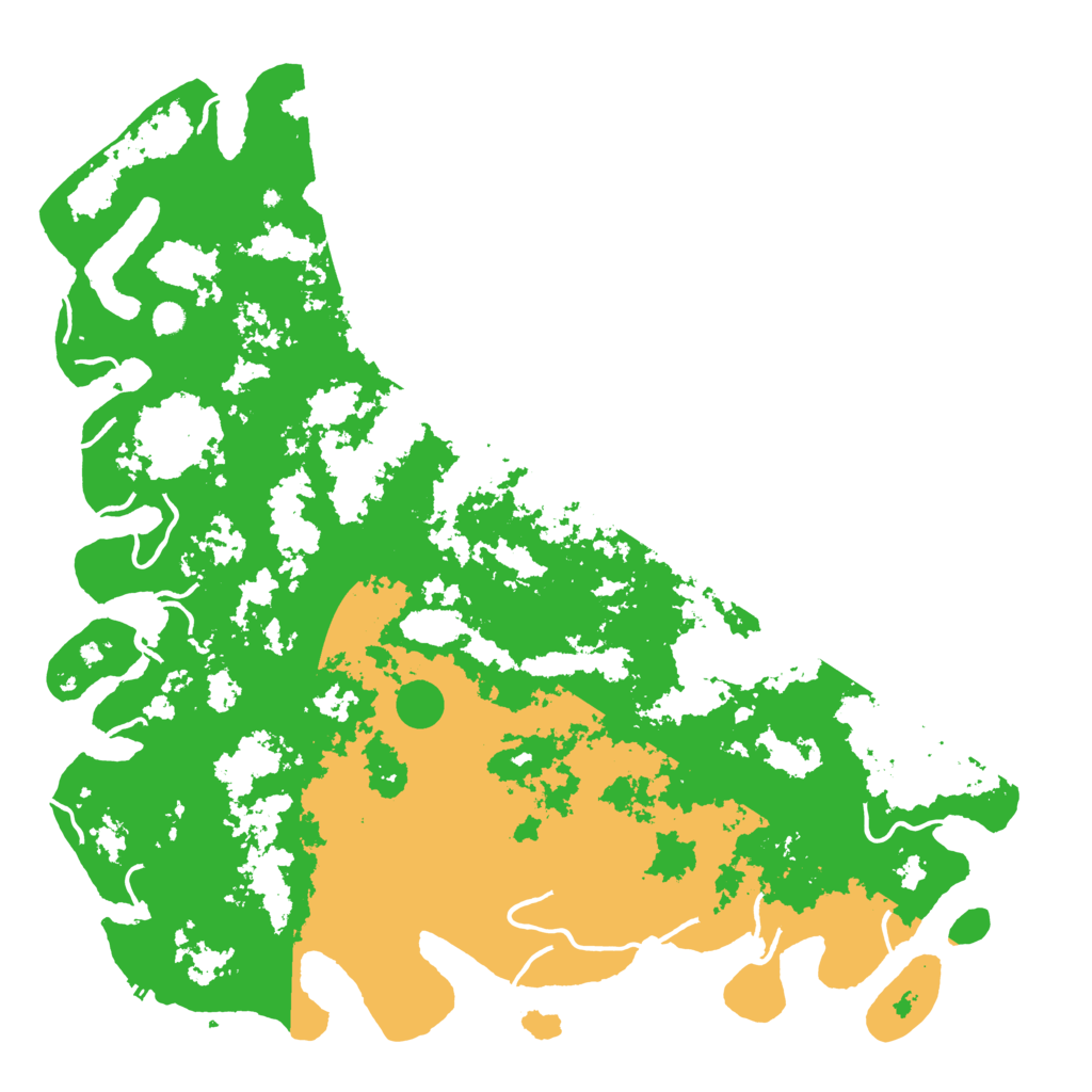 Biome Rust Map: Procedural Map, Size: 6000, Seed: 1255