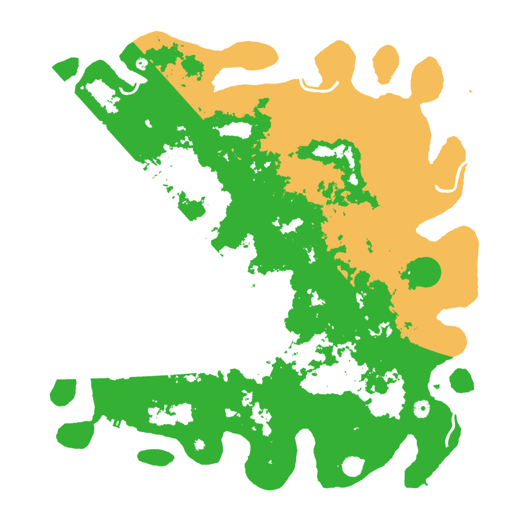 Biome Rust Map: Procedural Map, Size: 4500, Seed: 121399596