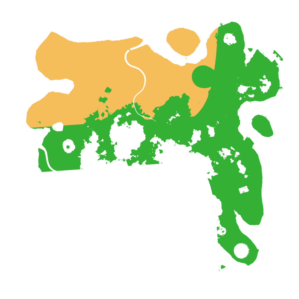 Biome Rust Map: Procedural Map, Size: 3500, Seed: 292494796