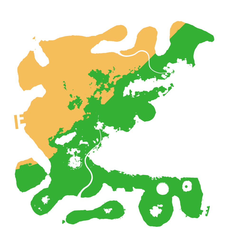 Biome Rust Map: Procedural Map, Size: 3500, Seed: 1111982998