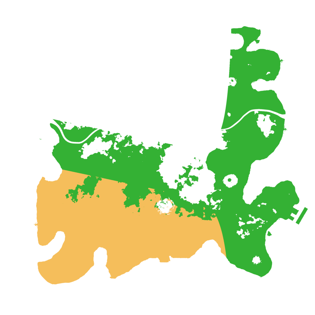 Biome Rust Map: Procedural Map, Size: 3500, Seed: 1623190