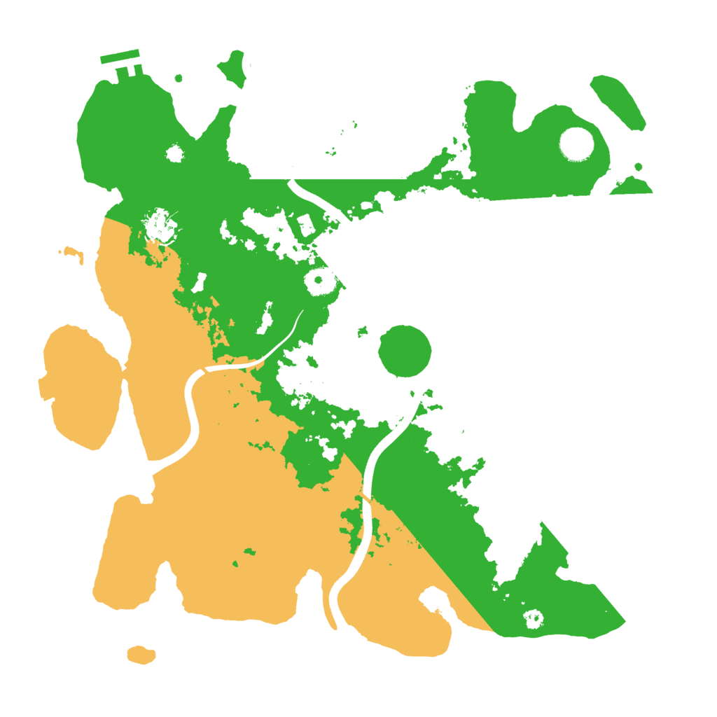 Biome Rust Map: Procedural Map, Size: 3700, Seed: 100200300