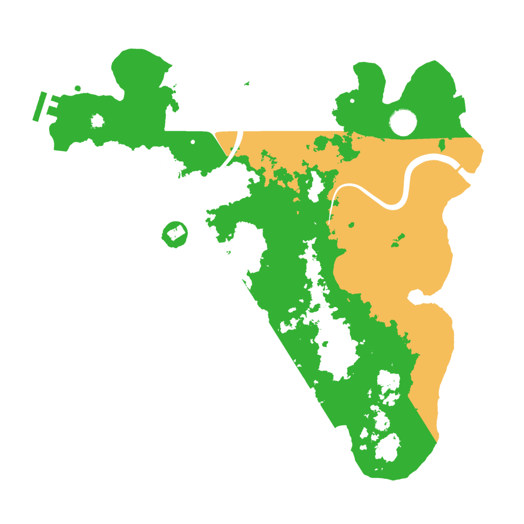 Biome Rust Map: Procedural Map, Size: 3500, Seed: 1989124549
