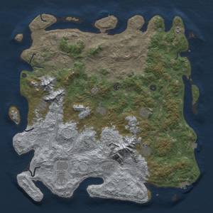Thumbnail Rust Map: Procedural Map, Size: 5000, Seed: 2147483647, 19 Monuments