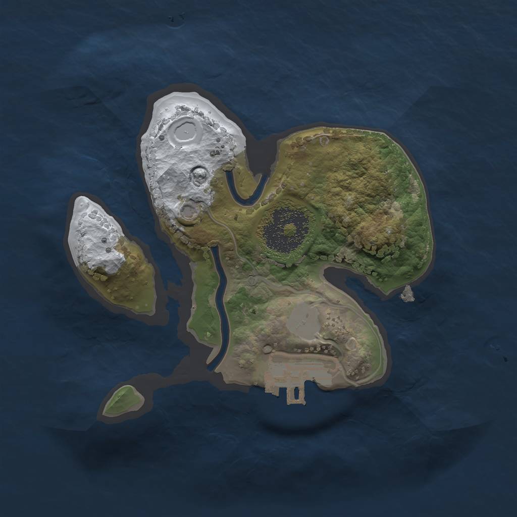 Rust Map: Procedural Map, Size: 1700, Seed: 678534, 5 Monuments