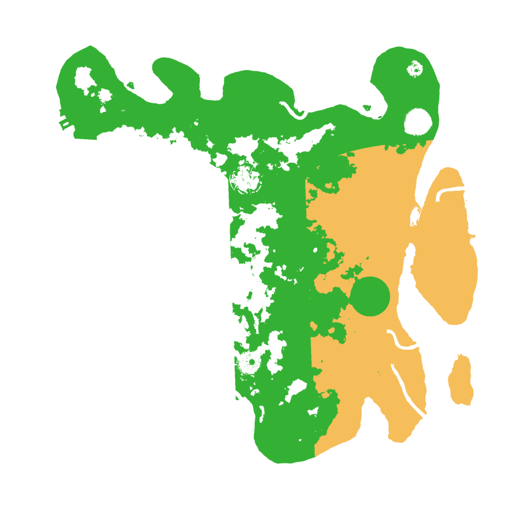 Biome Rust Map: Procedural Map, Size: 3400, Seed: 4764098