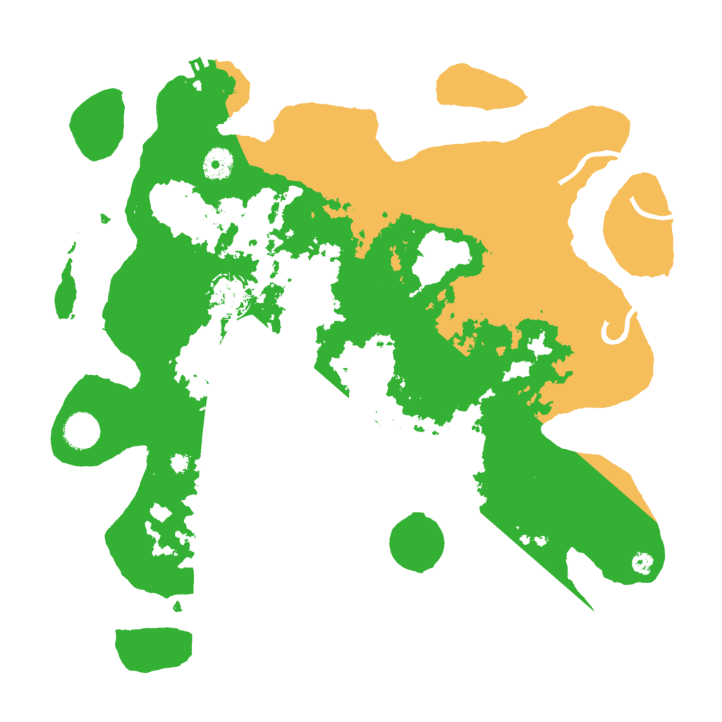 Biome Rust Map: Procedural Map, Size: 3500, Seed: 1157236113