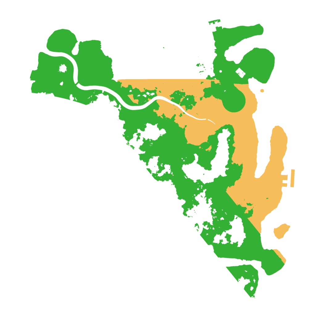Biome Rust Map: Procedural Map, Size: 3600, Seed: 573738108