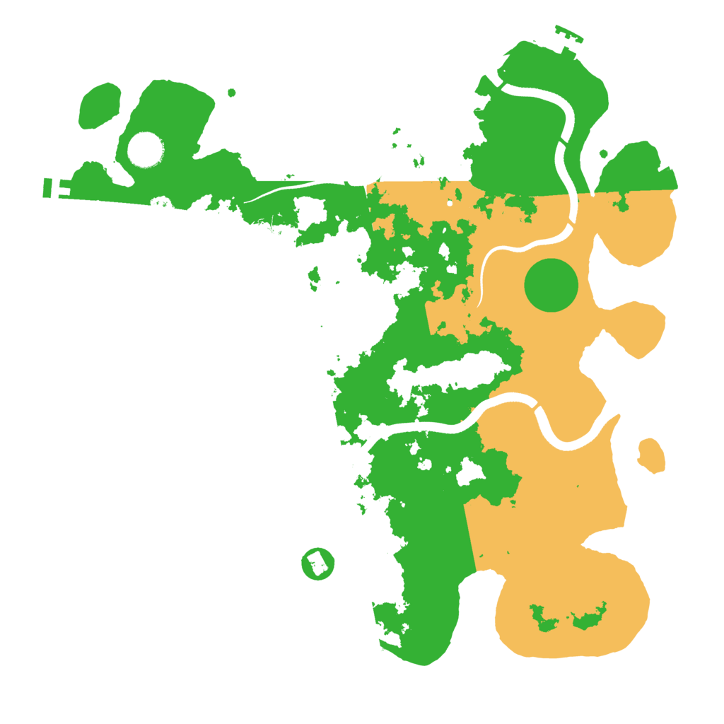 Biome Rust Map: Procedural Map, Size: 3550, Seed: 155557