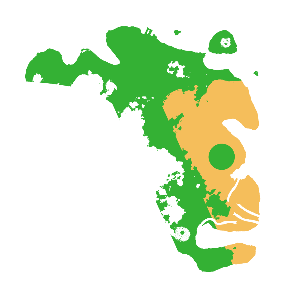 Biome Rust Map: Procedural Map, Size: 3000, Seed: 393070847