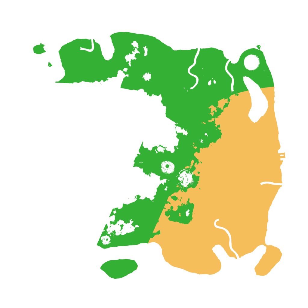 Biome Rust Map: Procedural Map, Size: 3500, Seed: 621081646