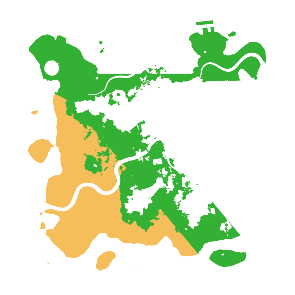 Biome Rust Map: Procedural Map, Size: 3500, Seed: 72408467