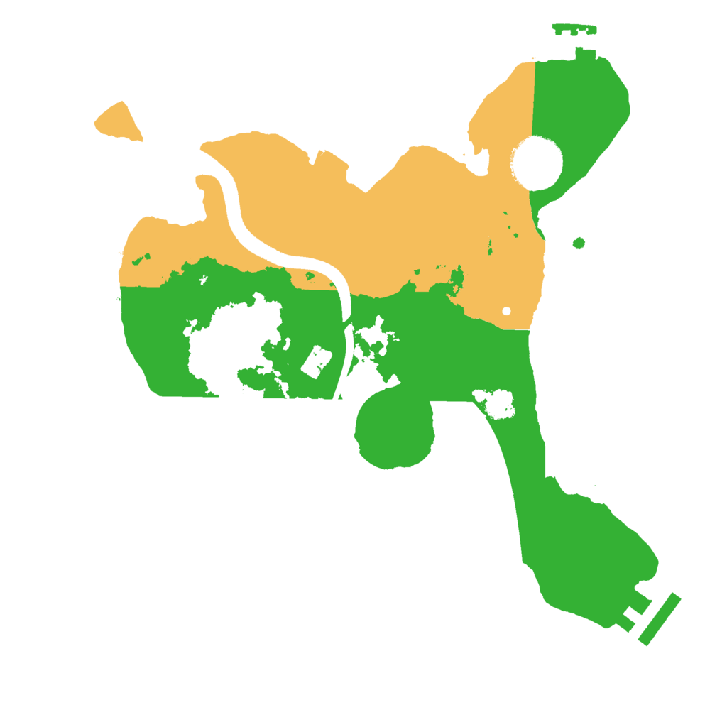 Biome Rust Map: Procedural Map, Size: 2500, Seed: 1630615676