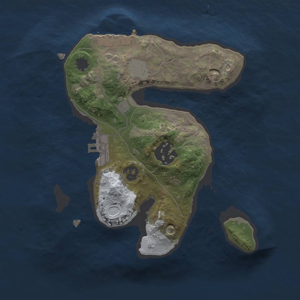 Rust Map: Procedural Map, Size: 2000, Seed: 29016, 8 Monuments