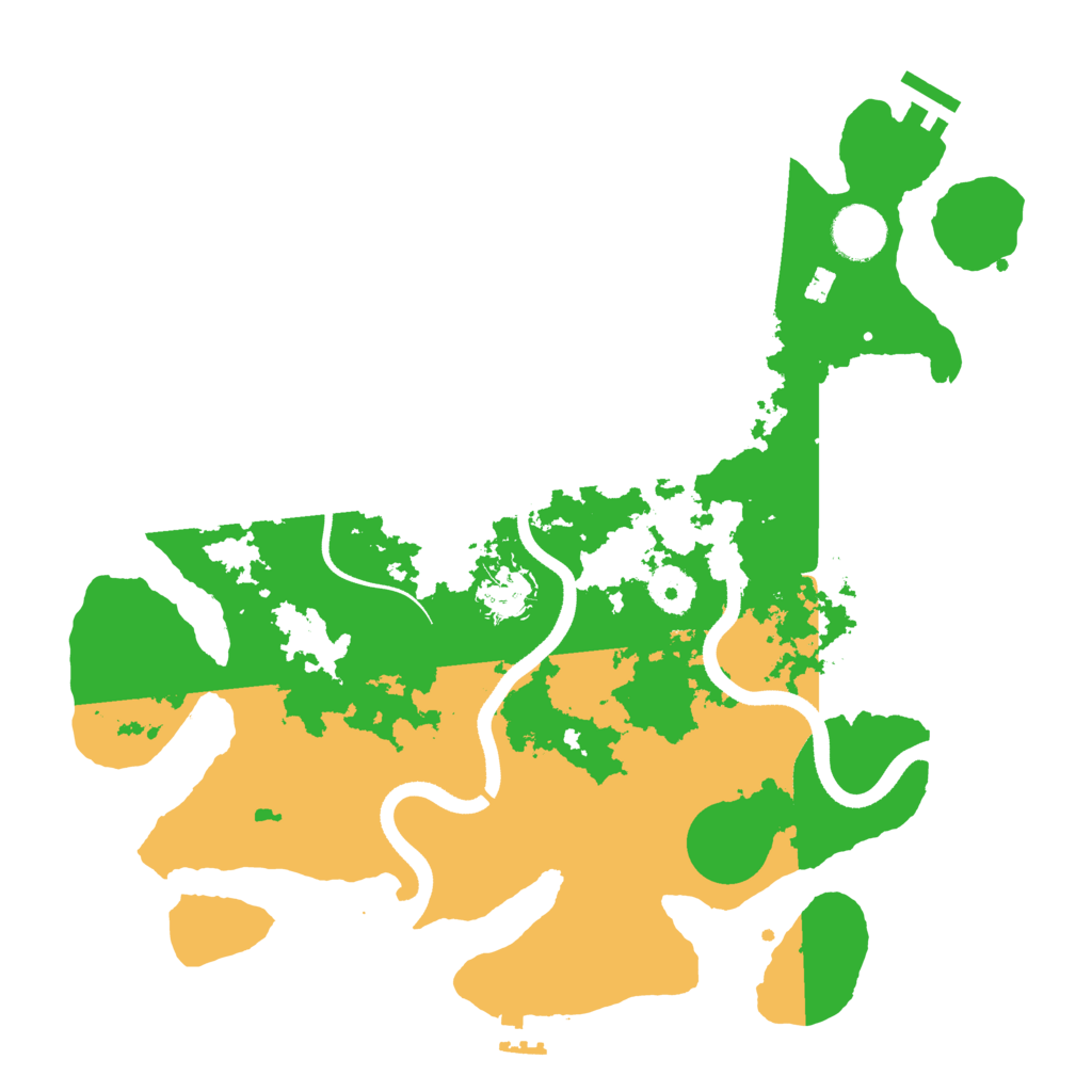 Biome Rust Map: Procedural Map, Size: 3500, Seed: 5616005