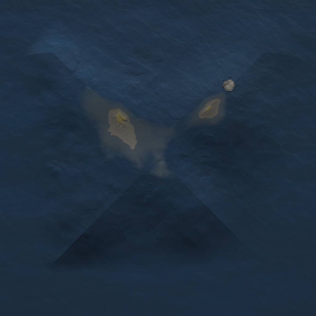 Rust Map: Procedural Map, Size: 1100, Seed: 1234, 1 Monuments