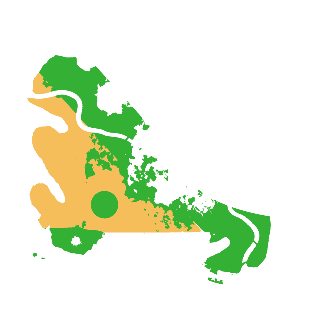 Biome Rust Map: Procedural Map, Size: 3000, Seed: 2020205