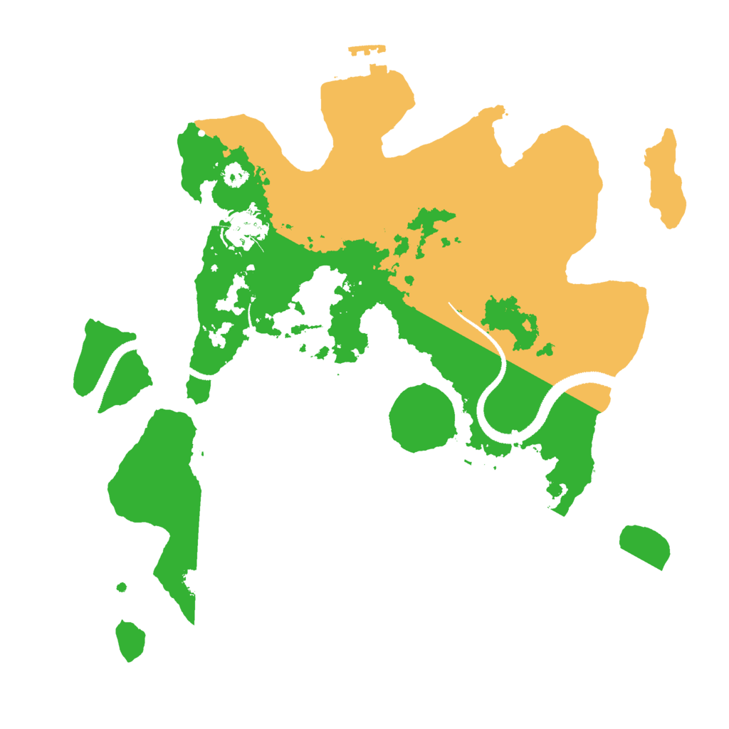 Biome Rust Map: Procedural Map, Size: 3000, Seed: 53344869