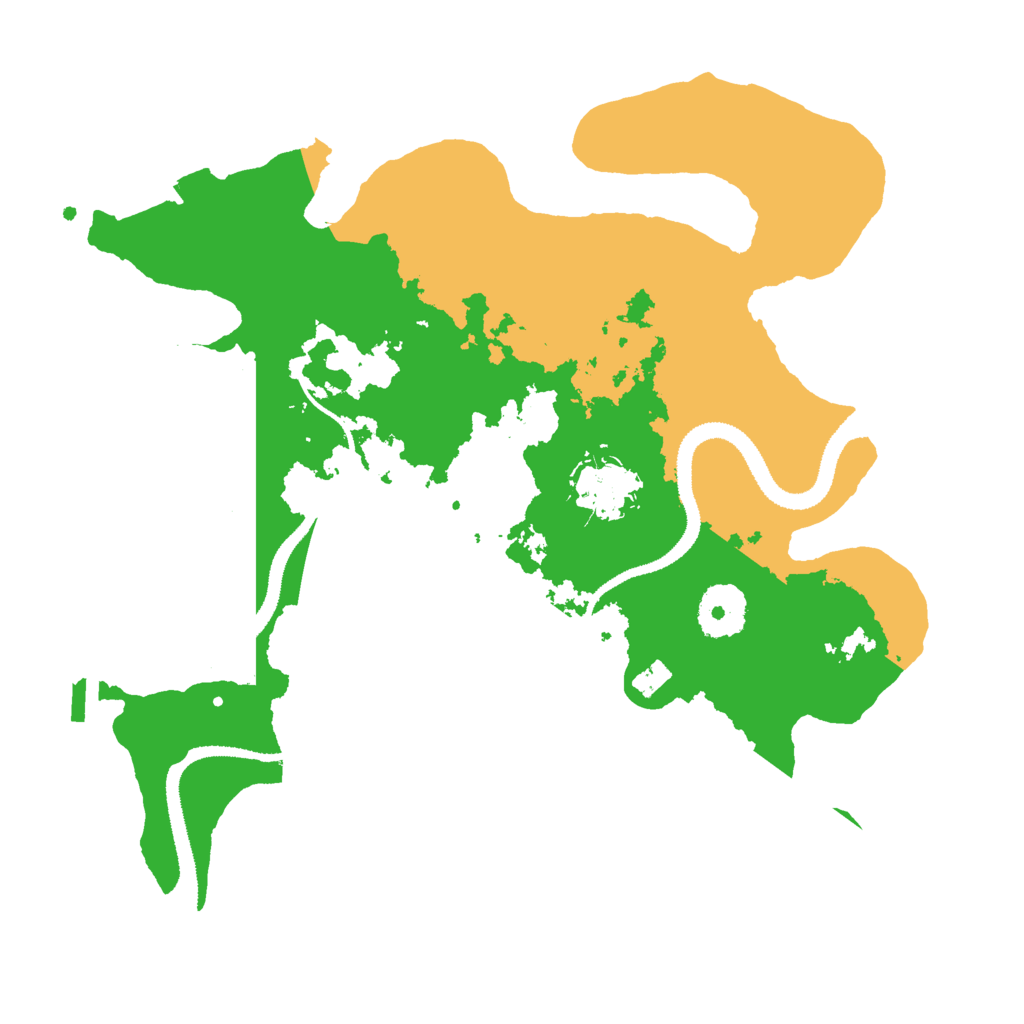 Biome Rust Map: Procedural Map, Size: 3000, Seed: 1066654481