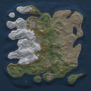 Thumbnail Rust Map: Procedural Map, Size: 3850, Seed: 593673165, 20 Monuments