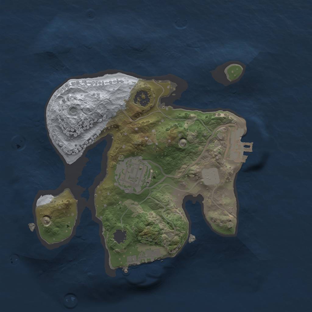 Rust Map: Procedural Map, Size: 2000, Seed: 1511914929, 8 Monuments