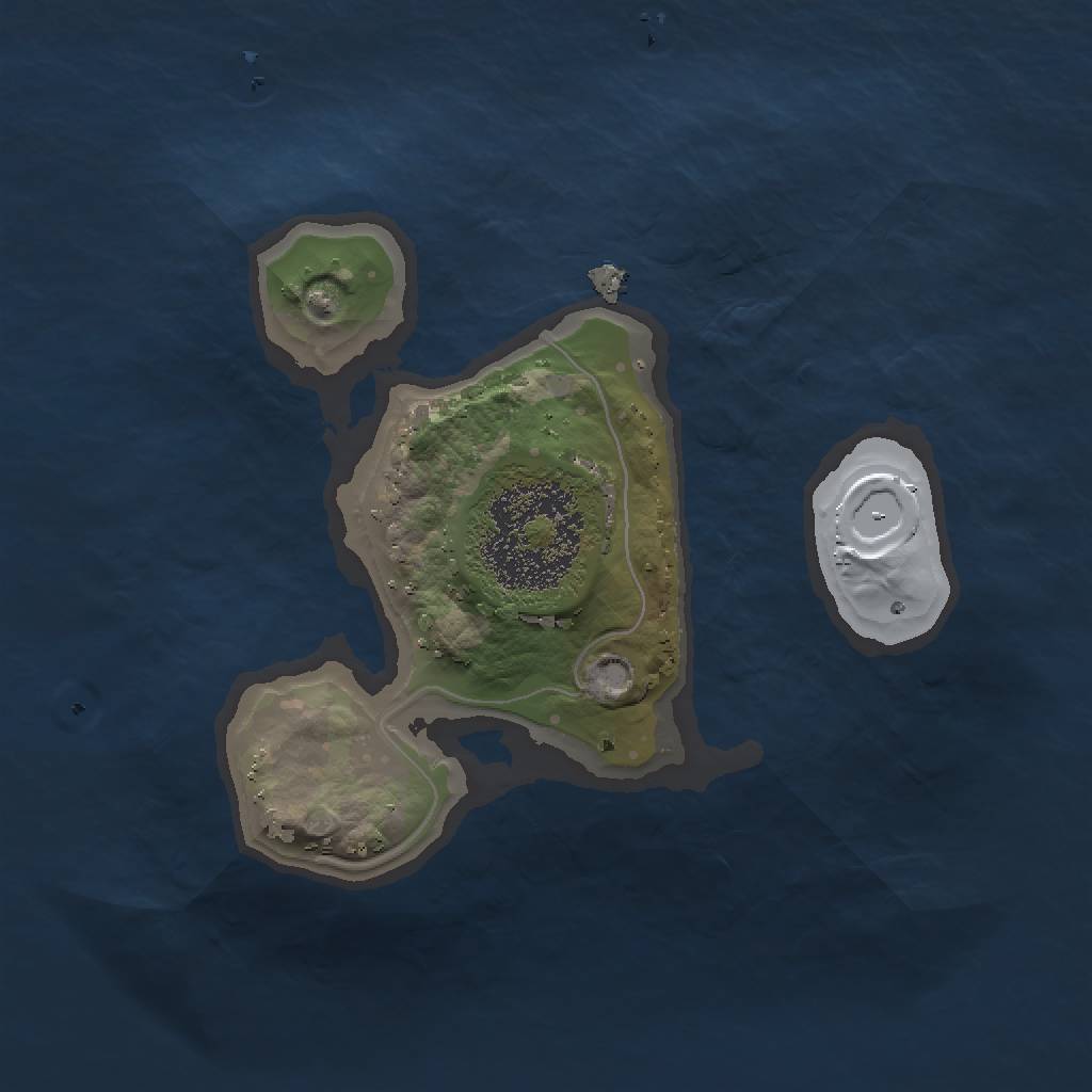 Rust Map: Procedural Map, Size: 1500, Seed: 12962999, 4 Monuments