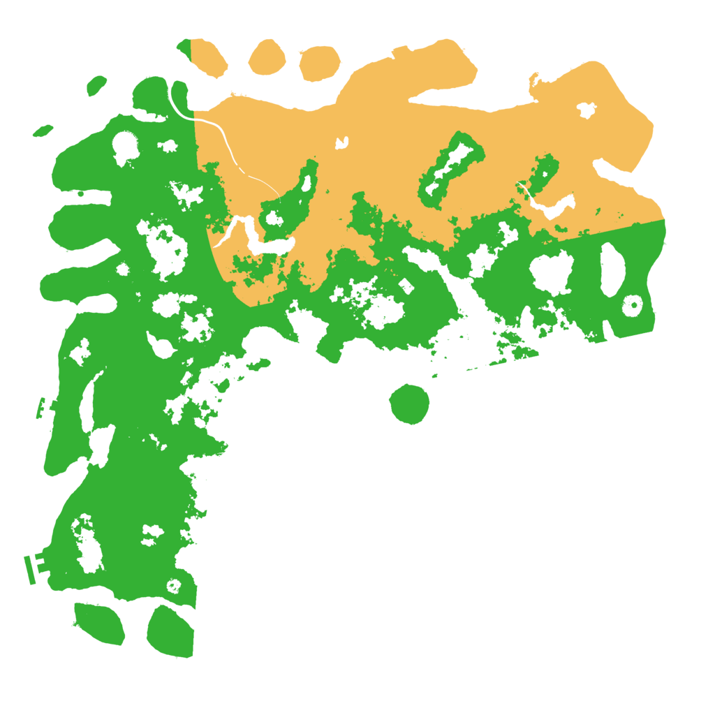Biome Rust Map: Procedural Map, Size: 5000, Seed: 70007152