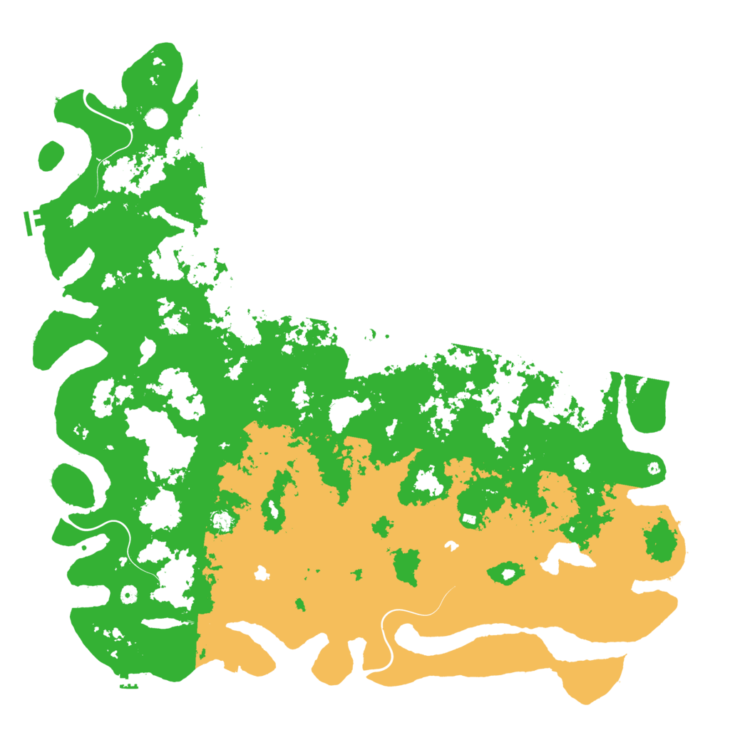 Biome Rust Map: Procedural Map, Size: 6000, Seed: 843381402