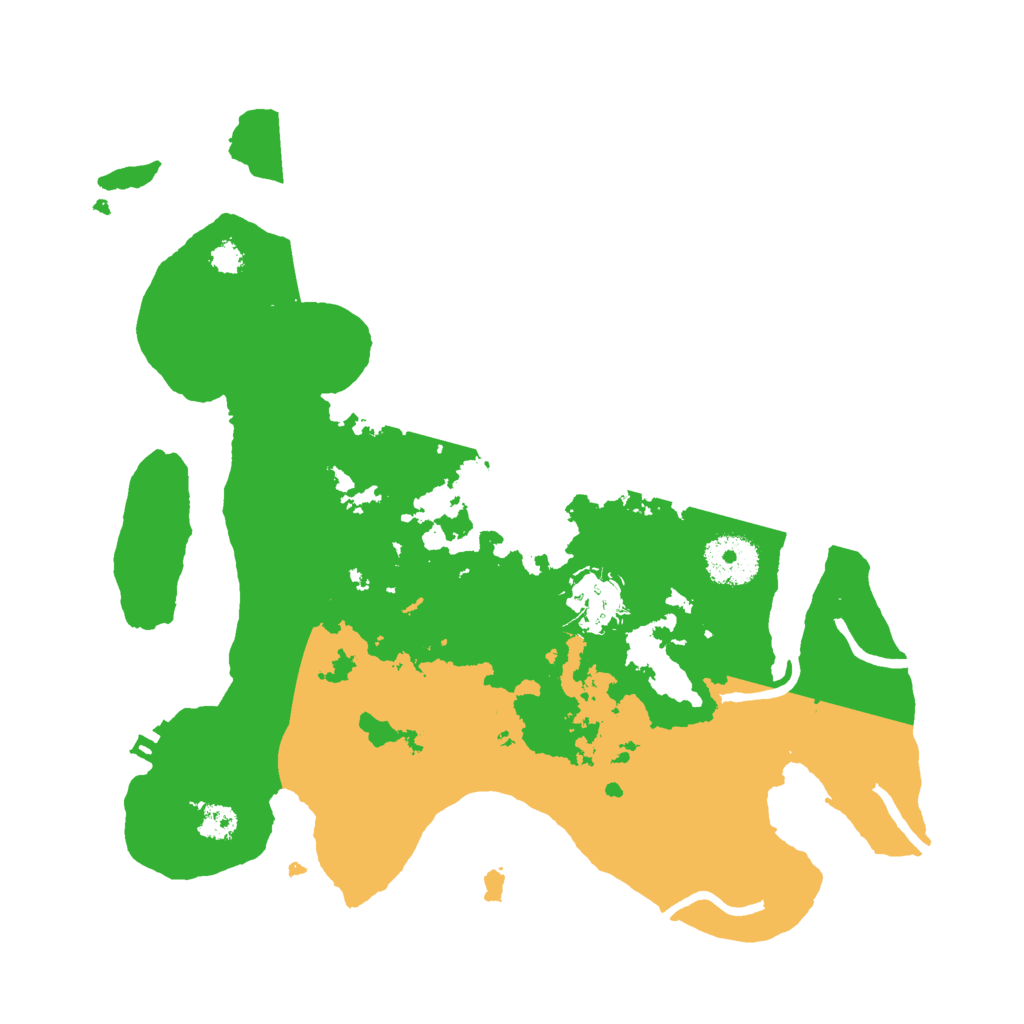 Biome Rust Map: Procedural Map, Size: 3000, Seed: 17477