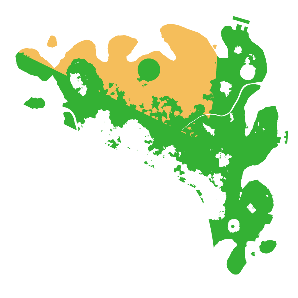 Biome Rust Map: Procedural Map, Size: 3500, Seed: 177098065