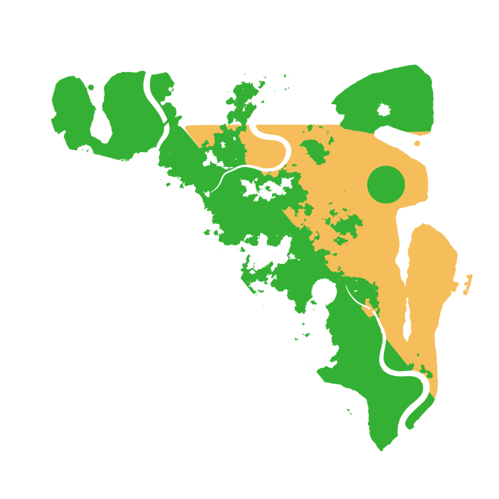 Biome Rust Map: Procedural Map, Size: 3500, Seed: 127455