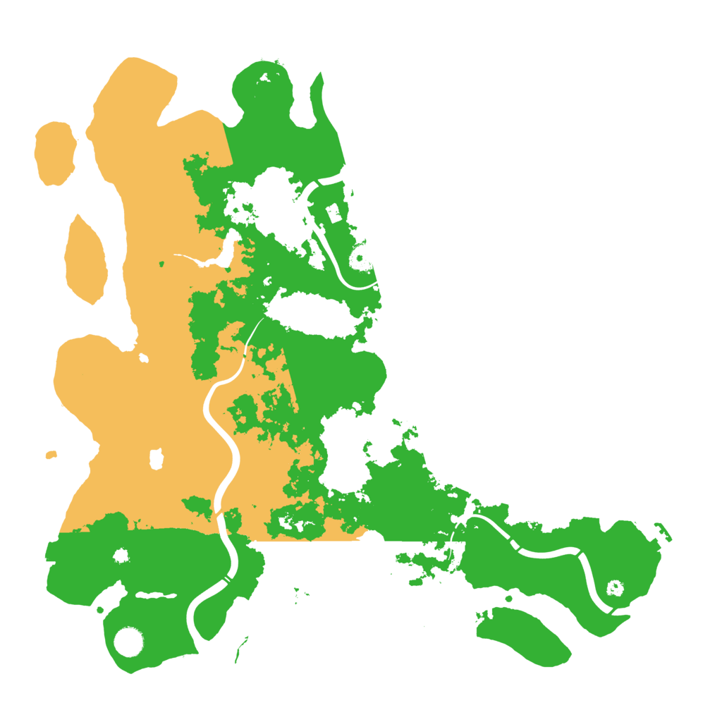 Biome Rust Map: Procedural Map, Size: 4300, Seed: 555759688