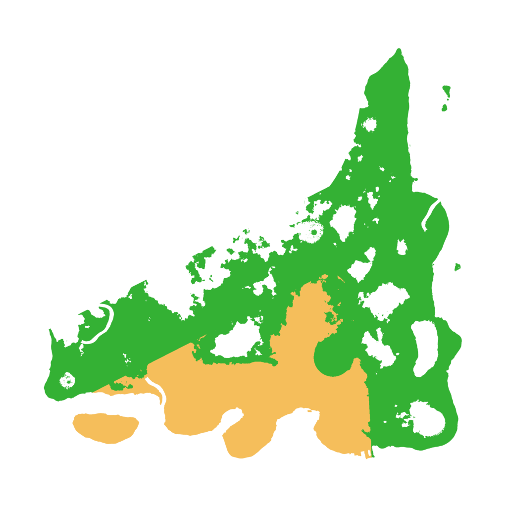 Biome Rust Map: Procedural Map, Size: 3500, Seed: 92703654