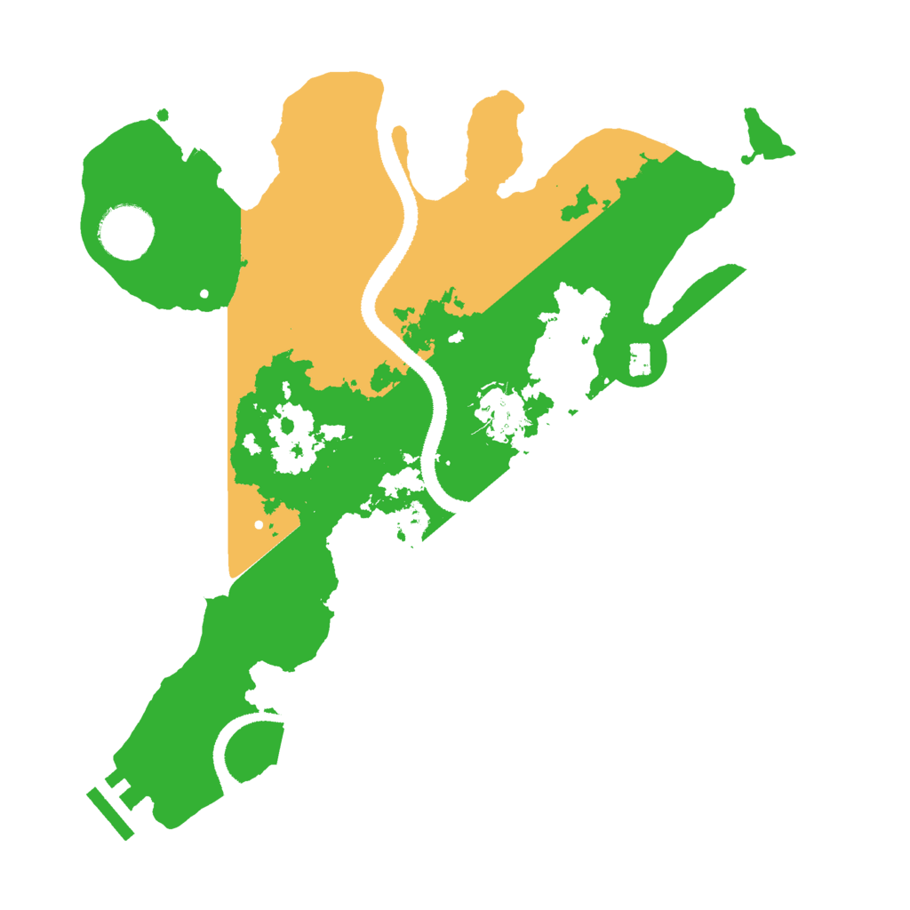 Biome Rust Map: Procedural Map, Size: 3000, Seed: 35645821