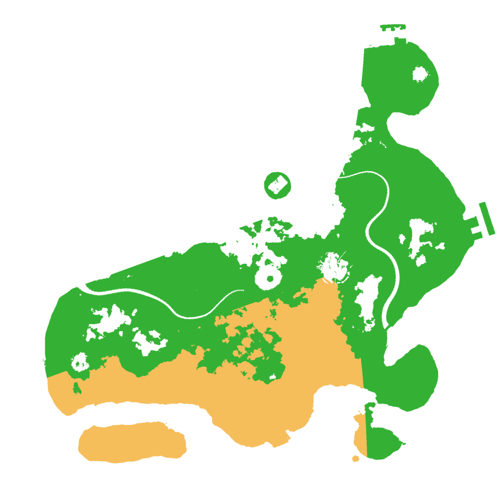 Biome Rust Map: Procedural Map, Size: 3000, Seed: 599845