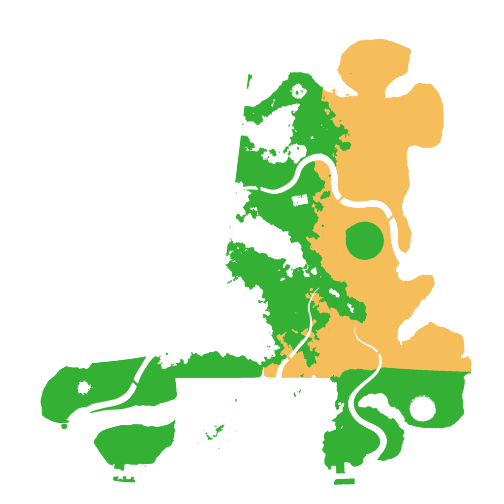Biome Rust Map: Procedural Map, Size: 3500, Seed: 9874657