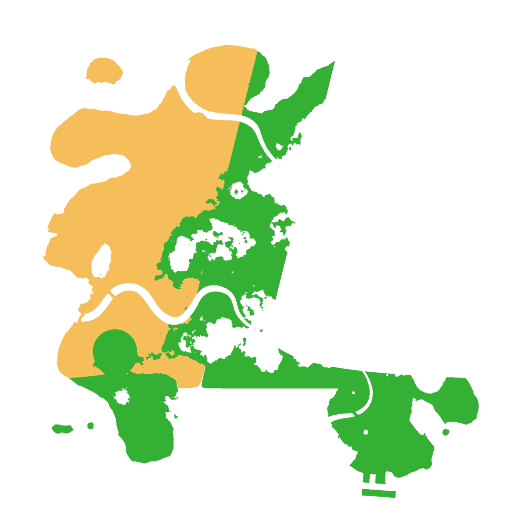 Biome Rust Map: Procedural Map, Size: 3100, Seed: 29