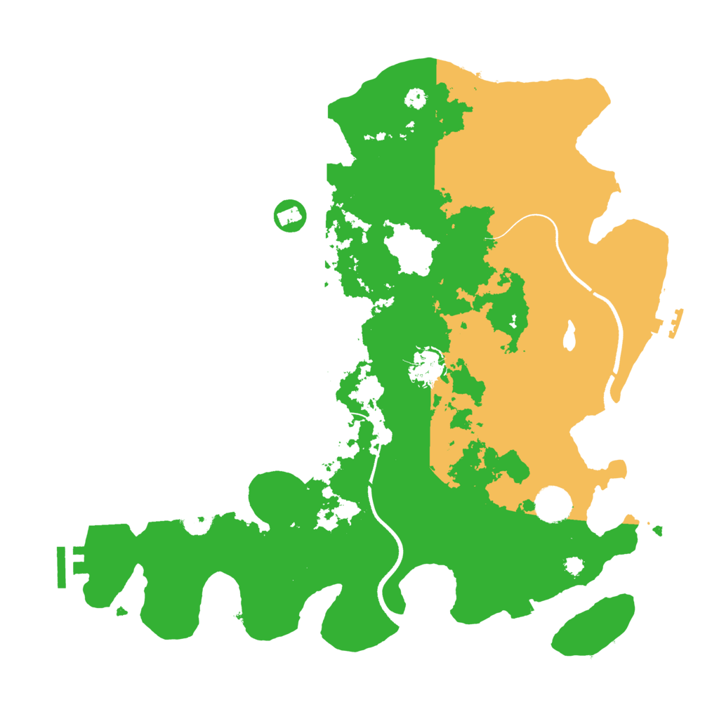 Biome Rust Map: Procedural Map, Size: 3500, Seed: 59786312