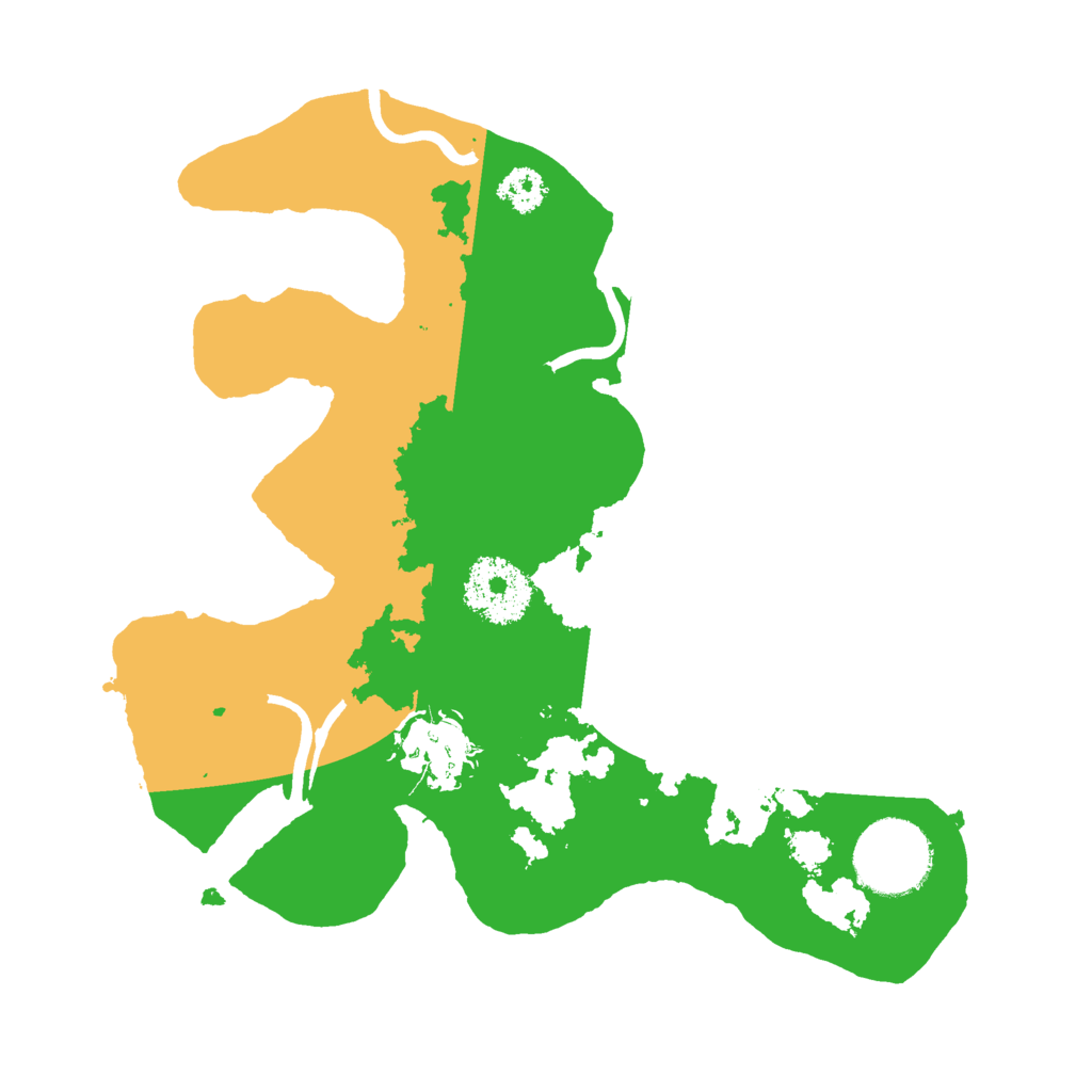 Biome Rust Map: Procedural Map, Size: 2500, Seed: 393594830